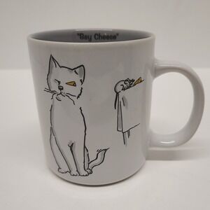 Ganz Coffee Mug Say Cheese Cat Mouse Graphic Novelty Coffee Cup Vintage Humor‎